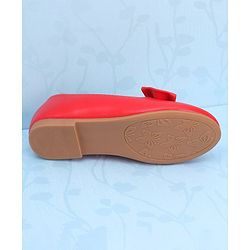 Pine Kids Slip On Ballerina With Bow Applique - Blue