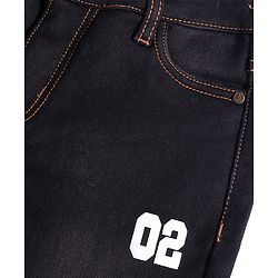 Pine Kids Full Length Washed Denim Jeans - Black