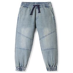 Pine Kids Denim Full Length Washed Jeans - Blue