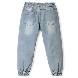 Pine Kids Denim Full Length Washed Jeans - Blue