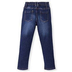 Pine Kids Full Length Washed Denim Jeans With Football Patch Detailing - Blue