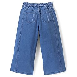 Pine Kids Denim Woven Ankle Length Washed Jeans - Blue