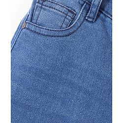 Pine Kids Denim Woven Ankle Length Washed Jeans - Blue