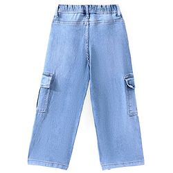 Pine Kids Full Length Washed Denim Jeans - Light Blue