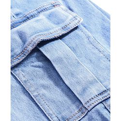Pine Kids Full Length Washed Denim Jeans - Light Blue