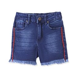 Pine Kids Mid Thigh Length Denim Washed Shorts - Blue