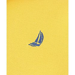 Pine Kids Half Sleeves Boat Embroidered Polo T-Shirt - Yellow