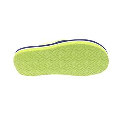 Pine Kids Slip On Flip Flops Palm Tree Print - Dark Blue