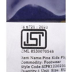 Pine Kids Slip On Flip Flops Basketball Print - Green White & Blue