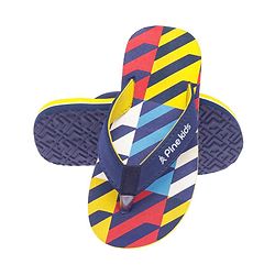 Pine Kids Slip On Flip Flops Stripe Design - Multicolour