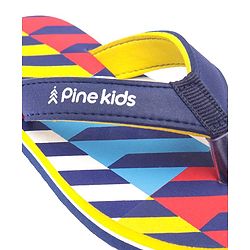 Pine Kids Slip On Flip Flops Stripe Design - Multicolour