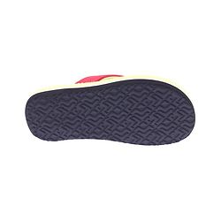 Pine Kids Flip Flops Text Print - Green & Red