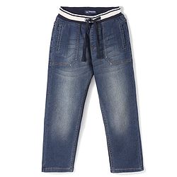 Pine Kids Denim Full Length  Washed Jeans - Blue