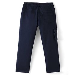 Pine Kids Cotton Rich Stretchable full length denim with Cargo Pocket - Navy Blue