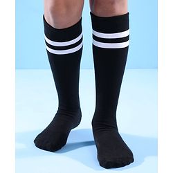 Pine Active  Knee  Length Football Socks Striped- Black