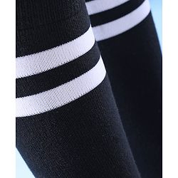 Pine Active  Knee  Length Football Socks Striped- Black