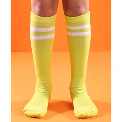 Pine Active Cotton Lycra Knit Knee Length Football Socks - Green