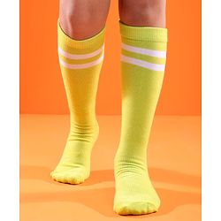 Pine Active Cotton Lycra Knit Knee Length Football Socks - Green