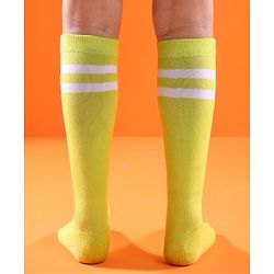 Pine Active Cotton Lycra Knit Knee Length Football Socks - Green