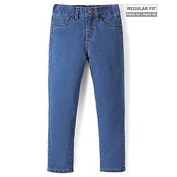 Pine Kids Ankle Length Washed Jeans - Mid Wash