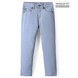 Pine Kids Denim Ankle Length Washed Jeans - Ice Blue