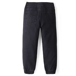 Pine Kids Denim Woven Full Length Washed Jeans- Black