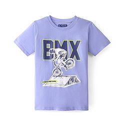 Pine Kids Cotton Knit Half Sleeves T-Shirt Cycling Print - Easter Egg