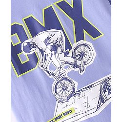 Pine Kids Cotton Knit Half Sleeves T-Shirt Cycling Print - Easter Egg