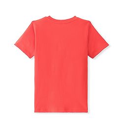 Pine Kids 100% Cotton Knit Half Sleeves T-Shirt Soccer Ball Print - Red Alert