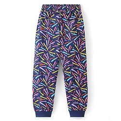 Pine Kids 100% Cotton Single Jersey Knit Half Sleeves Night Suit Shooting Star Print - Navy Blue