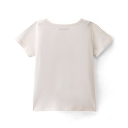 Pine Kids Cotton Half Sleeves T-Shirt Unicorn in Heart Print - Snow White