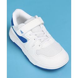 Pine Kids Sneakers Shoes with Velcro Closure - White