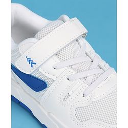 Pine Kids Sneakers Shoes with Velcro Closure - White
