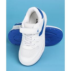 Pine Kids Sneakers Shoes with Velcro Closure - White