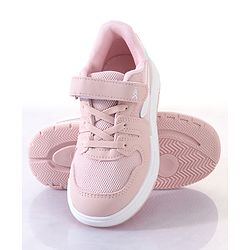 Pine Kids Sneakers Shoes with Velcro Closure - White