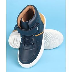 Pine Kids Color Block Casual Shoes with Velcro Closure - White