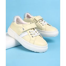 Pine Kids Velcro Closure Casual Shoes - Yellow
