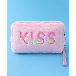 Pine Kids Kiss Design Fur Utility Pouches  - Multicolor