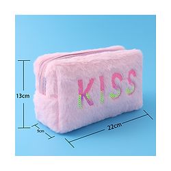 Pine Kids Kiss Design Fur Utility Pouches  - Multicolor