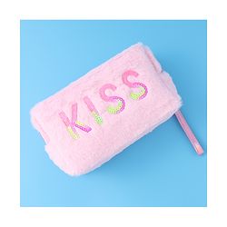 Pine Kids Kiss Design Fur Utility Pouches  - Multicolor