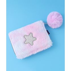 Pine Kids Fur Wallet With Small Star Patch - Multi Colour