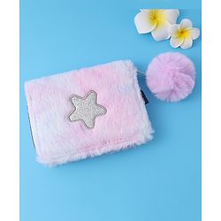 Pine Kids Fur Wallet With Small Star Patch - Multi Colour