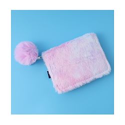 Pine Kids Fur Wallet With Small Star Patch - Multi Colour