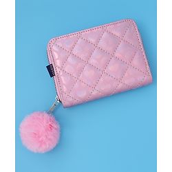Pine Kids Wallets With Quilted Design - Pink