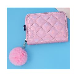 Pine Kids Wallets With Quilted Design - Pink