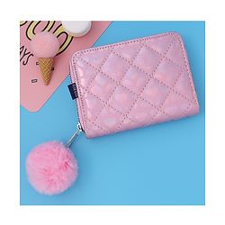 Pine Kids Wallets With Quilted Design - Pink