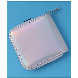 Pine Kids Wallets with Text Print - Silver