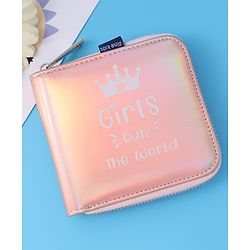 Pine Kids Wallets With Small Print - Baby Pink