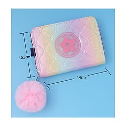 Pine Kids Wallets With Flower  Patch - Multicolor
