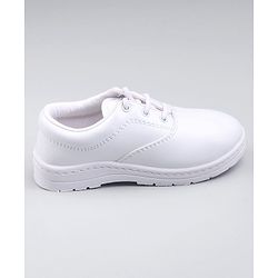 Pine Kids Lace Ups School Shoes - White